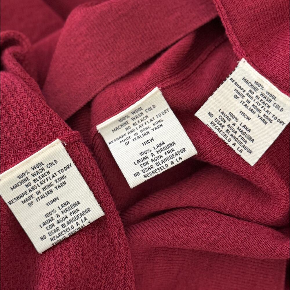Eileen Fisher Women's Burgundy Maxi Skirt 3 Piece Set - Picture 15 of 15